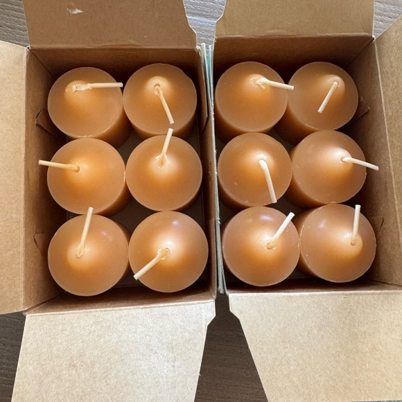 PartyLite Box GINGER PUMPKIN Votive Candles V06401 New - Picture 1 of 2